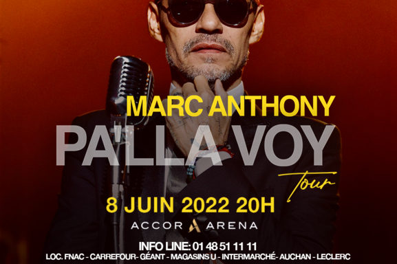 Le monument vivant latino américain Marc Anthony débarque à l’Accor Arena le 8 juin à l’occasion de son Pa’lla Voy Tour !