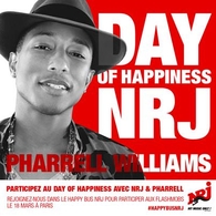 Participez au HAPPY BUS cette après-midi pour faire la promo du dernier album de PHARRELL WILLIAMS