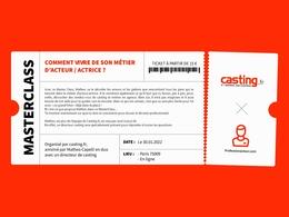 MASTERCLASS 30.01.2022 : Casting.fr lance sa 1ère Masterclass « Comment vivre du métier d’acteur ? » avec le comédien incontournable Matheo Capelli