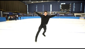 Jérémie's ice performance on Black Coast  - Trndsttr feat. M. Maggie (Lucian Remix)