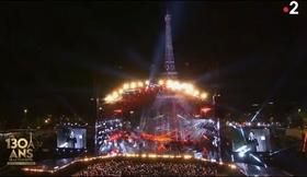 Live TV Show Paris 130 Years  Eiffel Tower/ Florent Pagny