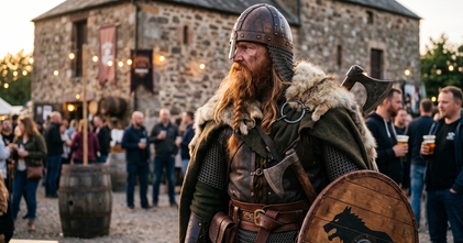 Casting comédien crédible pour incarner un viking pour animation lors d'une tournée promotionnelle pour une marque de bière