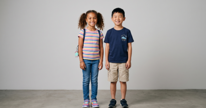 Casting modèle fille et garçon de 8 ans pour le shooting d'un projet digital