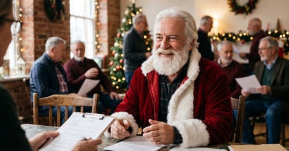 Casting homme de 55 ans et plus pour incarner le Père Noël lors d'évènements