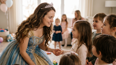 Casting comédienne pour incarner une princesse Disney lors d'évènements pour enfants à domicile en Île de France