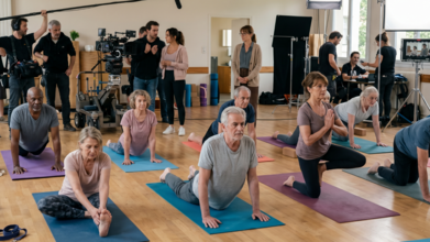 Casting figurant homme et femme entre 60 et 70 ans pratiquant le yoga pour tournage série France TV