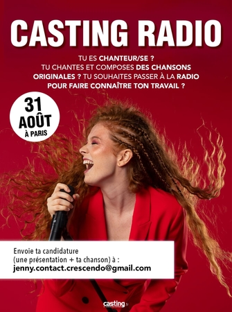 Chanteurs et chanteuses, faites-vous connaître et passez à la radio en participant au casting exceptionnel de Crescendo Live 