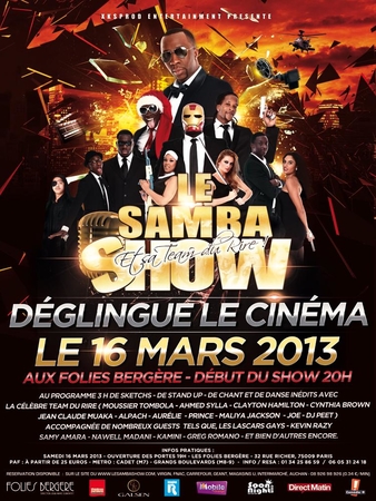 Gagnez vos places pour "Le Samba Show déglingue le cinéma" et sa team du rire le samedi 16 mars !