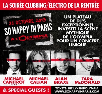 "So Happy in Paris" LA soirée clubbing à ne pas manquer avec Michael Canitrot et Michael Calfan à L'OLympia