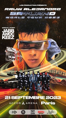 La sensation portoricaine Rauw Alejandro sera en concert le 21 septembre à l'Accor Arena pour un show exceptionnel et unique en France !