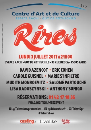 Le Talent Show revient pour une nouvelle édition lundi 3 Juillet 2017 présentée par l'humoriste Lisa Raduszynski