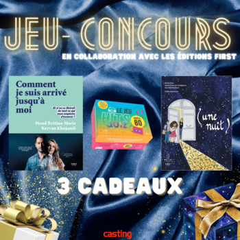 Pour Noël, on vous fait gagner de superbes cadeaux ! Livres, jeux... divertissez-vous grâce à Casting.fr et les Editions First