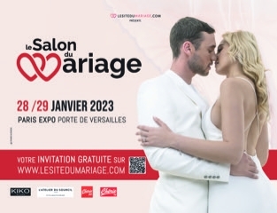 ÉVÈNEMENT ! Retrouvez le Salon du Mariage les 28 et 29 janvier à Paris Expo Porte de Versailles pour un évènement unique en France !