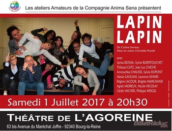 Retrouvez Régine Lacour, une comédienne de Casting.fr sur scène dans "Lapin Lapin"